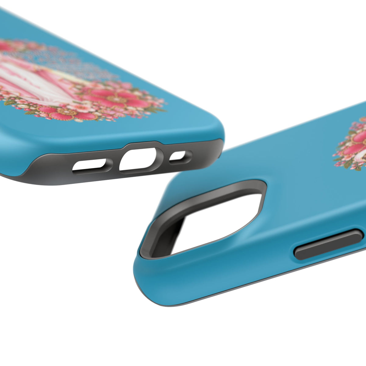 Religious Floral Phone Case — 'Blessed Virgin' Magnetic Impact-Resistant Case