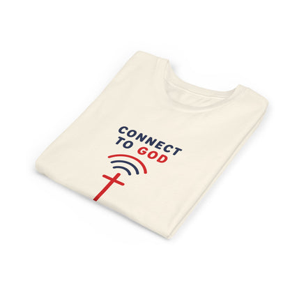 Youth Tee — "Connect to God" Prayer Wi-Fi Cross Shirt