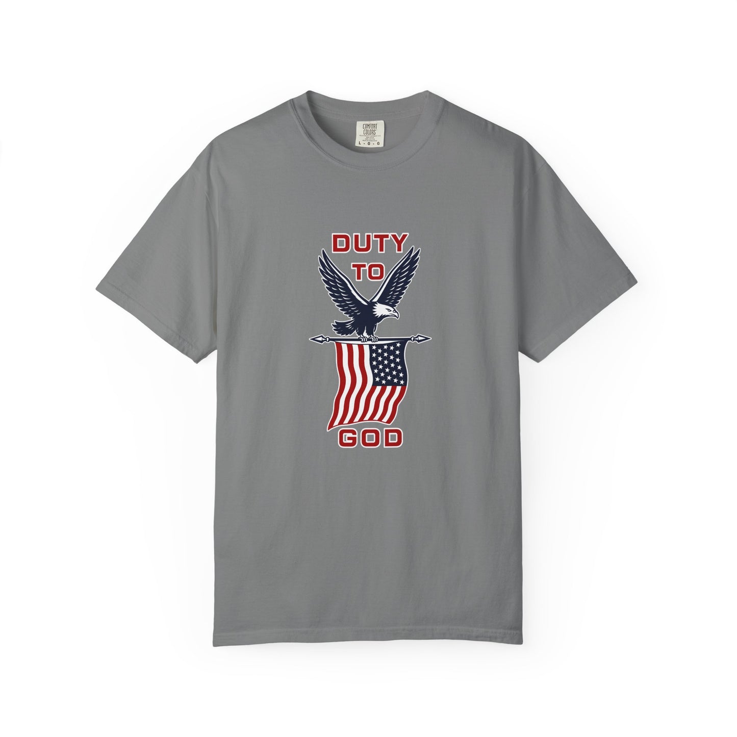 Duty to God Eagle American Flag T-Shirt
