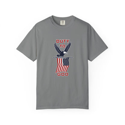 Duty to God Eagle American Flag T-Shirt