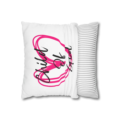 Child of God Heart Pillowcase — Square Decorative Throw Pillow Cover