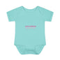 Infant Bodysuit – "God Is Within Her She Will Not Fall" Pink Cross Christian Baby Onesie