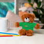 Jesus Rainbow Tee Teddy Bear - Plush Stuffed Animal with Faith Shirt