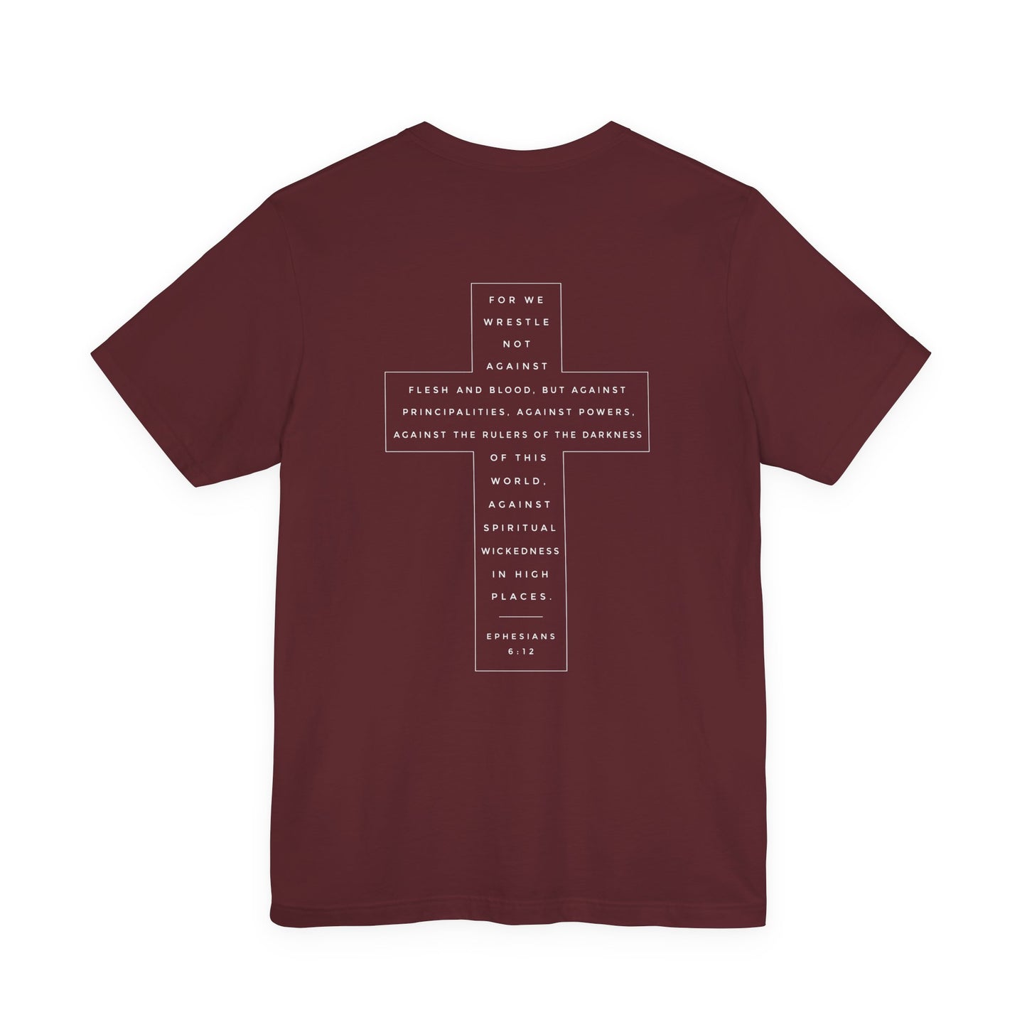 The unseen battle:Ephesians 6:12 Double print T