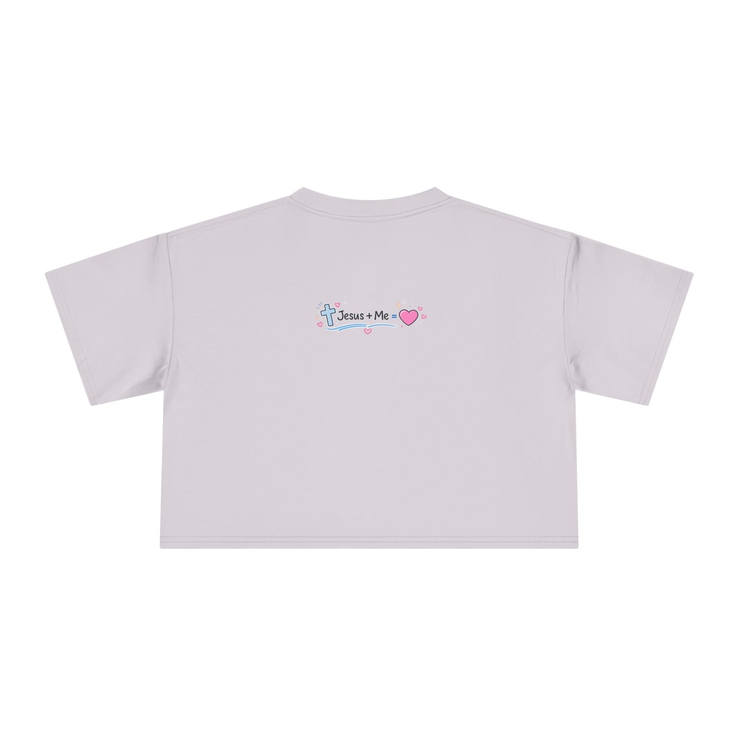 God Says I Am Floral Crop Tee — Christian Inspirational Women's Top