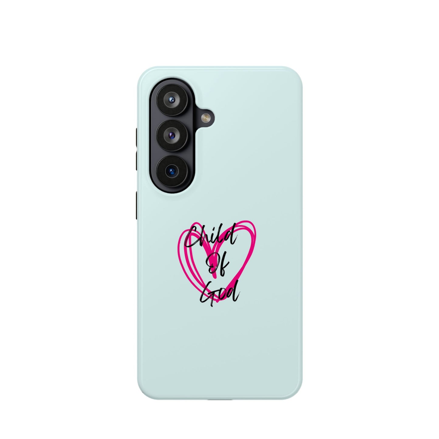 Phone Case — "Child of God" Pink Heart Magnetic Impact-Resistant