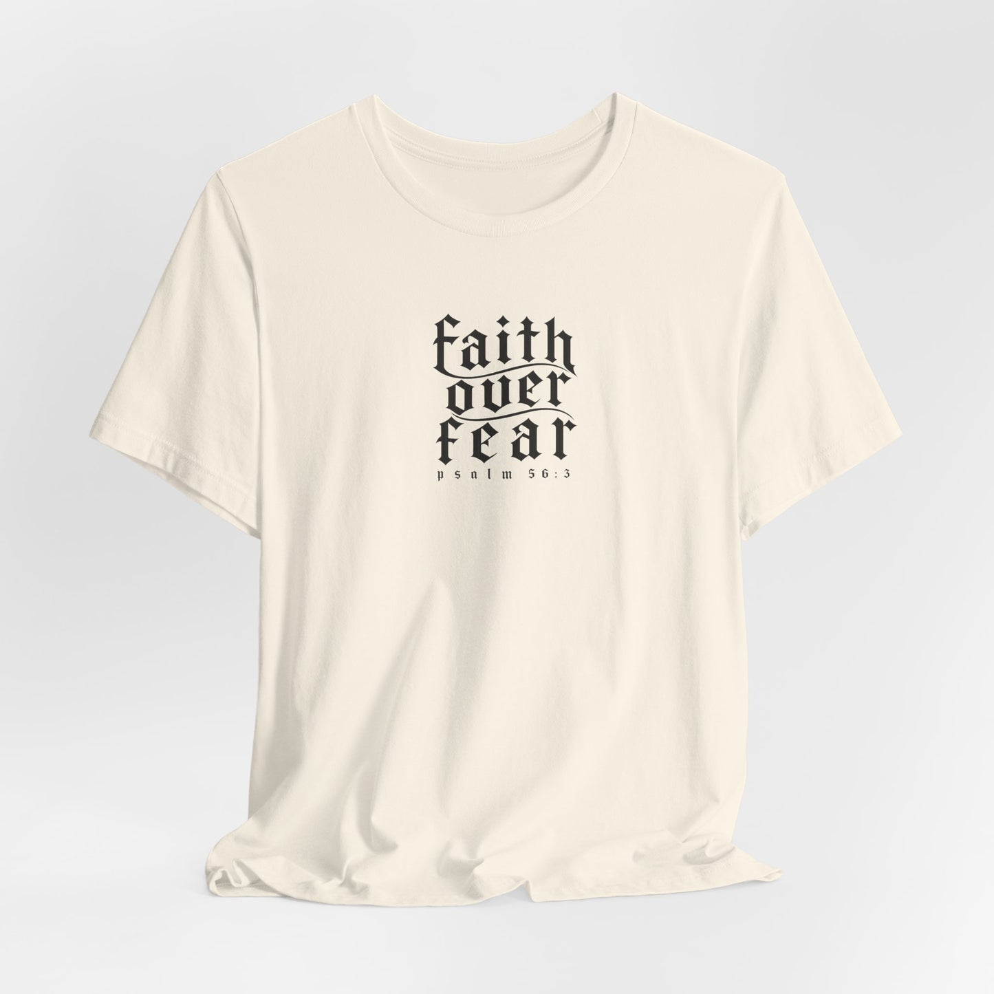 Faith Over Fear Tee — Christian Cross Graphic T-Shirt