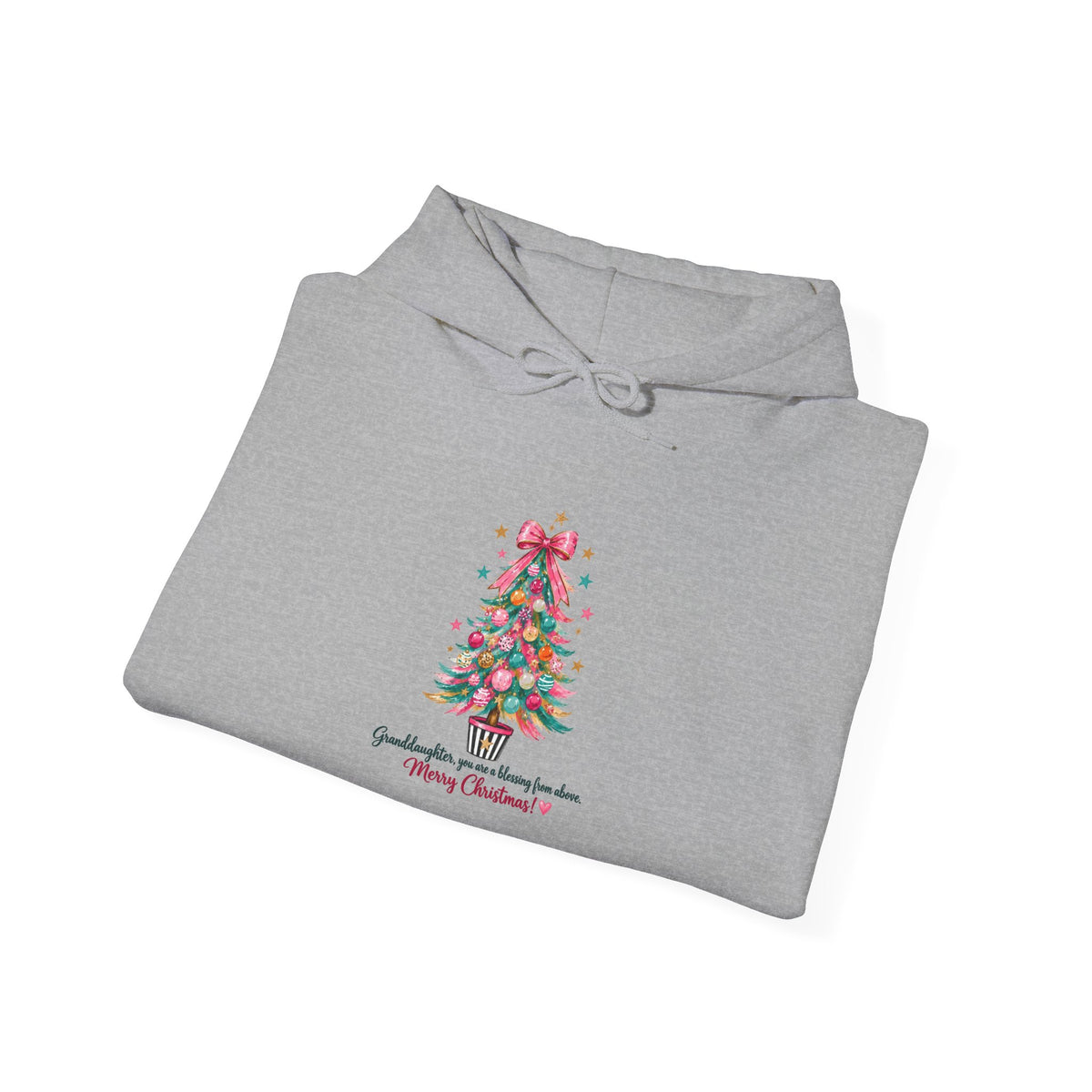Christmas Tree Hoodie — 'Something evergreen, always close to me. Merry Christmas' Holiday Sweatshirt